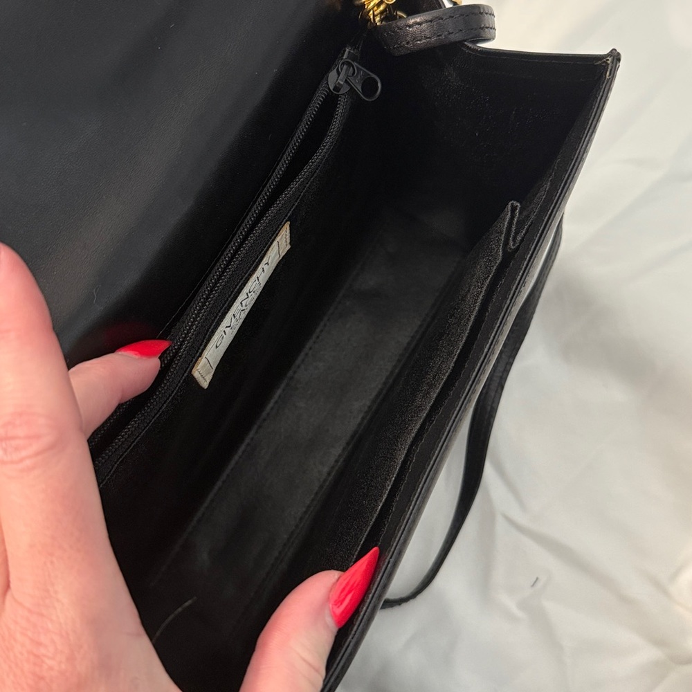 Givenchy Black Leather Crossbody Bag with Gold Chain - Picture 5 of 12